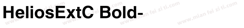 HeliosExtC Bold字体转换